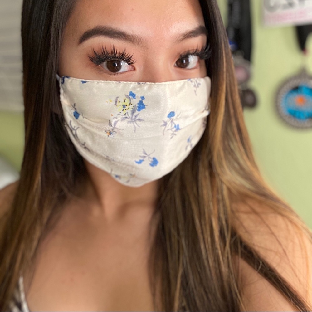 reusable silk face mask
